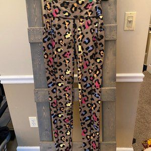 Colorful Cheetah Print Full Length Leggings
